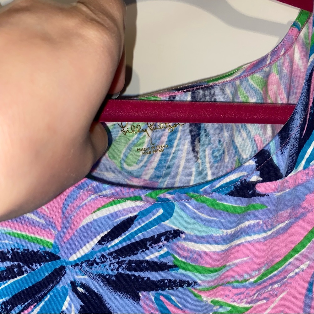 Lilly Pulitzer Geanna Swing Dress in Gecko Green Beach Bash - Picture 2 of 8